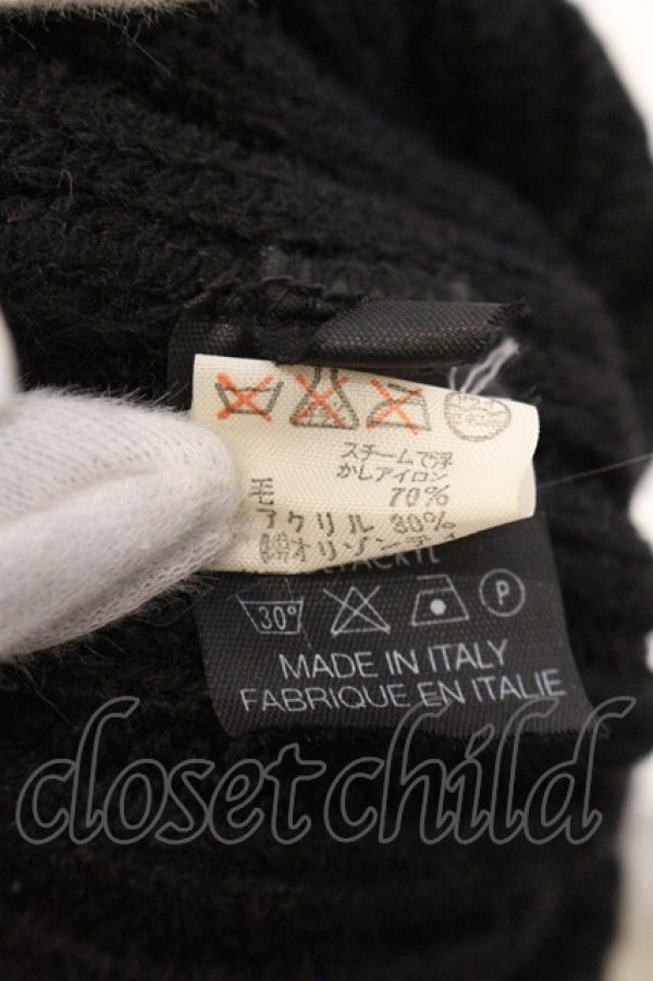 画像7: ヴィヴィアンウエストウッド MAN 中古 / オーブ刺繍ニットキャップ  ブラック7  O-26-04-26-047-ha-IG-OS (7)