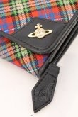 画像2: ヴィヴィアンウエストウッド 中古 / TARTAN LF長財布  レッド×ブルー×グリーン  O-26-04-26-050-wa-IG-OS (2)