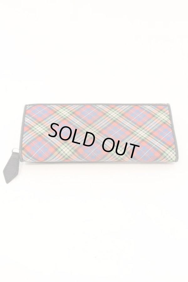 画像3: ヴィヴィアンウエストウッド 中古 / TARTAN LF長財布  レッド×ブルー×グリーン  O-26-04-26-050-wa-IG-OS (3)
