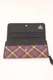 画像4: ヴィヴィアンウエストウッド 中古 / TARTAN LF長財布  レッド×ブルー×グリーン  O-26-04-26-050-wa-IG-OS (4)