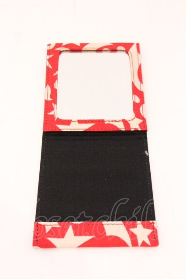 画像4: ヴィヴィアンウエストウッド 中古 / 折リタタミスタンドミラー  サーカス柄レッド  O-26-04-26-055-gd-IG-OS (4)