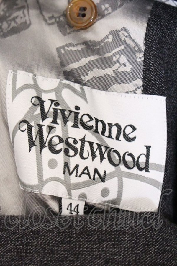 画像5: ヴィヴィアンウエストウッド MAN 中古 / DLジャケット 46 グレー  O-26-04-26-004-jc-YM-OS (5)