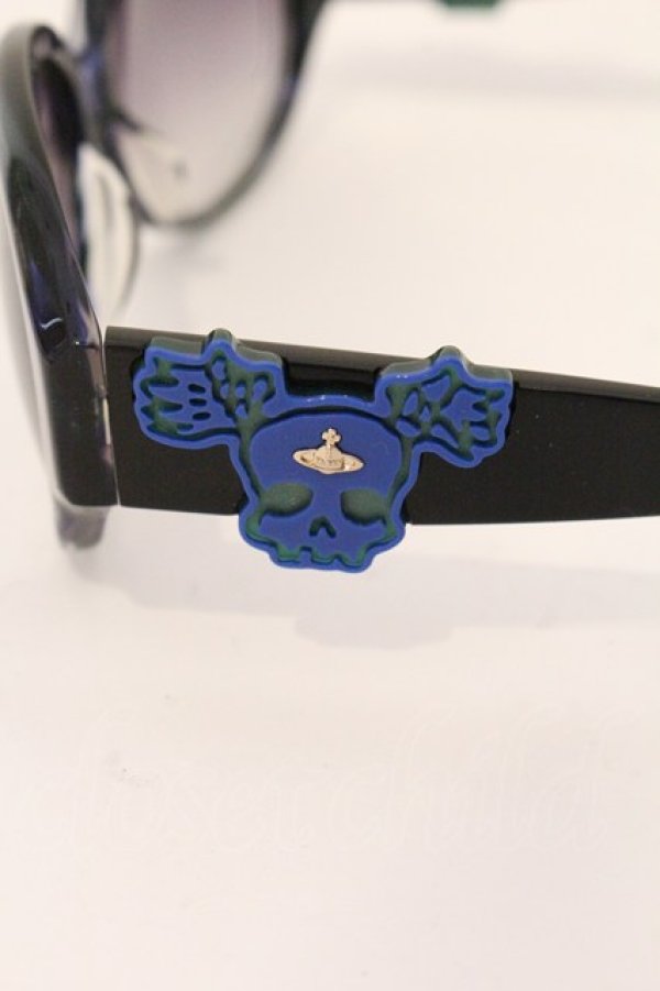 画像4: ヴィヴィアンウエストウッド 中古 / サングラス　VW-7740  ブルー（ベッ甲）  O-26-04-26-060-gd-YM-OS (4)