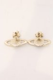 画像4: ヴィヴィアンウエストウッド 中古 / MAYFAIR BAS RELIEF EARRINGS（メイフェアバスレリーフピアス）  ゴールド×ブラック×パープル  O-26-04-26-061-er-IG-OS (4)