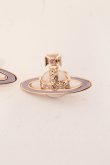 画像2: ヴィヴィアンウエストウッド 中古 / SMALL NEO BAS RELIEF EARRINGS(スモールネオバスレリーフピアス)  ゴールド×ホワイト系  O-26-04-26-062-er-IG-OS (2)