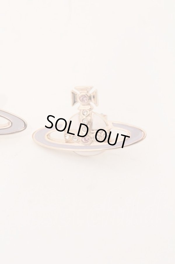 画像2: ヴィヴィアンウエストウッド 中古 / SMALL NEO BAS RELIEF EARRINGS(スモールネオバスレリーフピアス)  ゴールド×ホワイト系  O-26-04-26-062-er-IG-OS (2)