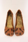 画像2: ヴィヴィアンウエストウッド×Melissa 中古 / レオパードアニマルトゥシューズ JPN 23 1/2cm フロッキーブラウン  O-26-04-26-066-sh-IG-OS (2)