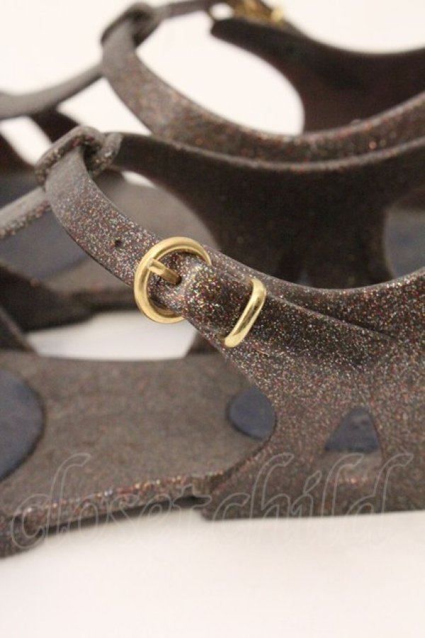 画像5: ヴィヴィアンウエストウッド×Melissa 中古 / ARANHA HITSフラットサンダル 23　1/2cm マルチカラーグリッター  O-26-04-26-068-sh-IG-OS (5)