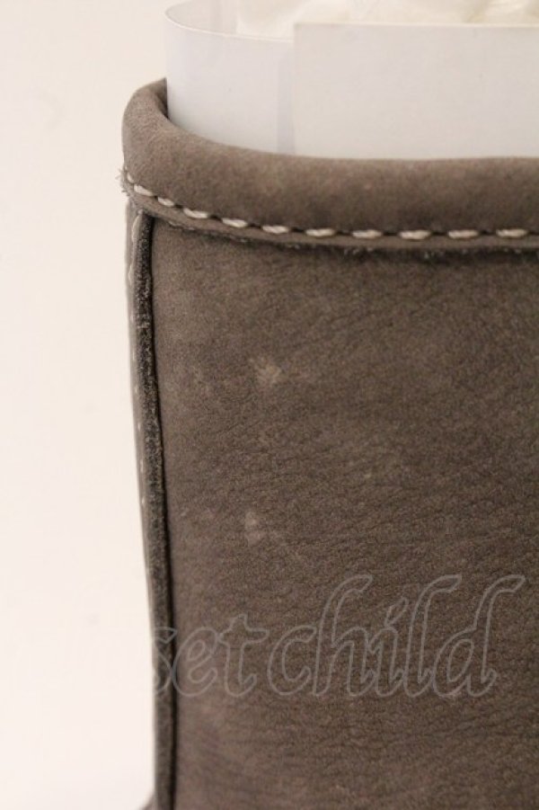 画像7: ヴィヴィアンウエストウッド 中古 / レースアップレザーブーツ 38 グレー  O-26-04-26-069-sh-IG-OS (7)