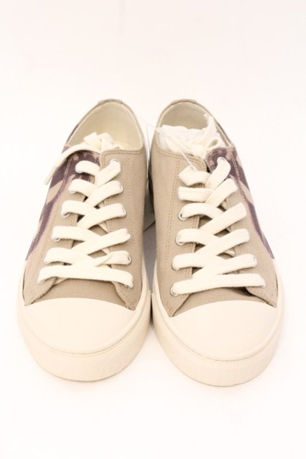 画像2: ヴィヴィアンウエストウッド 中古 / PLIMSOLL LOW TOP 2.0 スニーカー（プリムソールロウトップ） 38 ベージュ×パープルオーブ  O-26-04-26-070-sh-IG-OS (2)