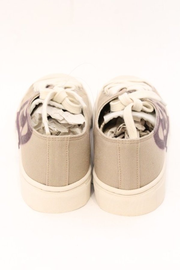 画像5: ヴィヴィアンウエストウッド 中古 / PLIMSOLL LOW TOP 2.0 スニーカー（プリムソールロウトップ） 38 ベージュ×パープルオーブ  O-26-04-26-070-sh-IG-OS (5)