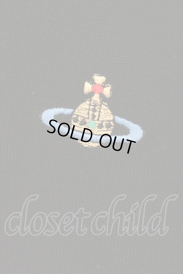 画像3: ヴィヴィアンウエストウッド 中古 / カラーオーブ刺繍カーディガン S ブラック  O-26-04-26-012-to-YM-OS (3)