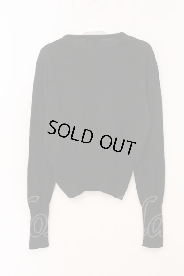 画像6: ヴィヴィアンウエストウッド 中古 / カラーオーブ刺繍カーディガン S ブラック  O-26-04-26-012-to-YM-OS (6)