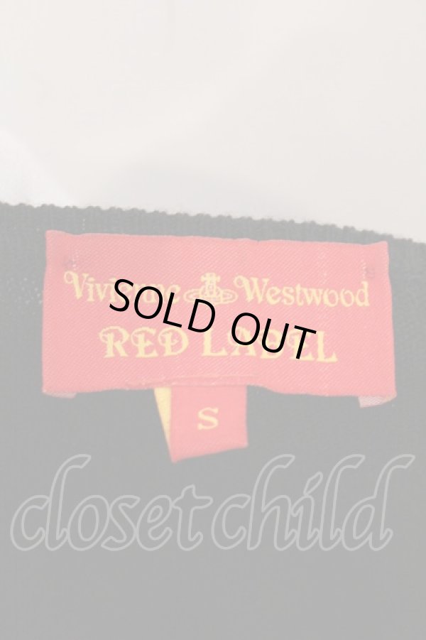 画像7: ヴィヴィアンウエストウッド 中古 / カラーオーブ刺繍カーディガン S ブラック  O-26-04-26-012-to-YM-OS (7)