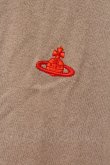 画像2: ヴィヴィアンウエストウッド 中古 / 単色オーブ刺繍Vネックカーディガン 2 グレージュ  O-26-04-26-014-to-YM-OS (2)