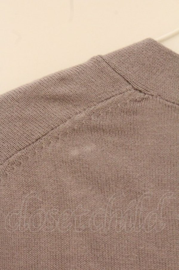 画像5: ヴィヴィアンウエストウッド 中古 / 単色オーブ刺繍Vネックカーディガン 2 グレージュ  O-26-04-26-014-to-YM-OS (5)