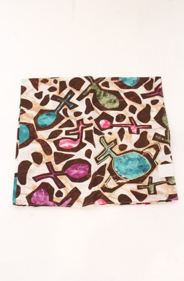 画像2: ヴィヴィアンウエストウッド 中古 / ハンカチーフ  レオパード×マルチ  O-26-05-03-018-gd-IG-OS (2)