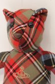 画像2: ヴィヴィアンウエストウッド 中古 / ノベルティ カロリーナ・タータン テディベア  レッド×グリーン系  O-26-05-03-020-gd-IG-OS (2)