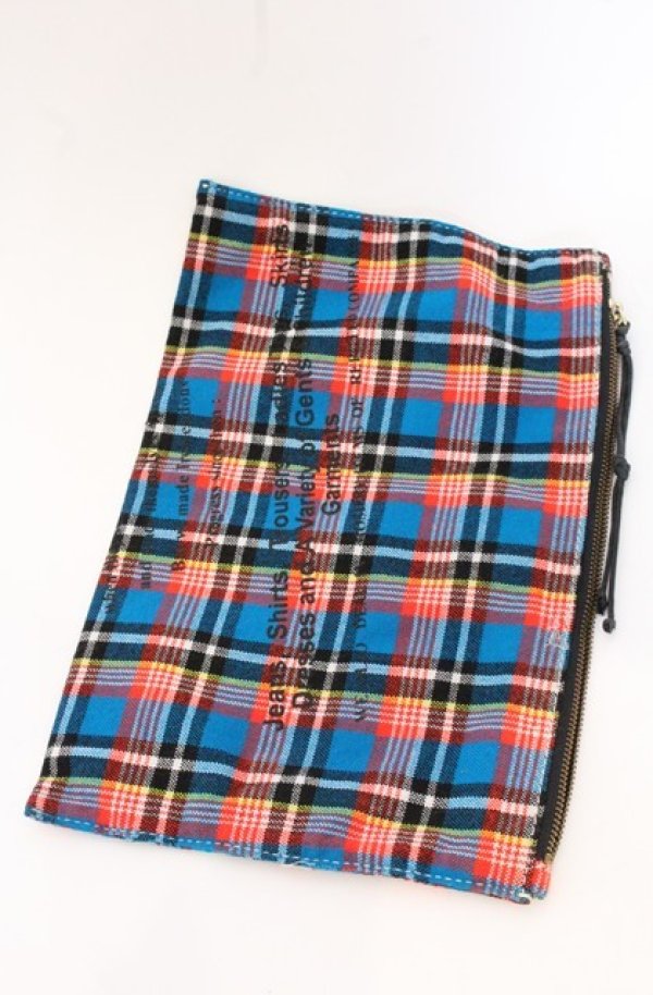 画像3: ヴィヴィアンウエストウッド 中古 / タータンチェックポーチ  ブルーチェック  O-26-05-03-021-gd-IG-OS (3)