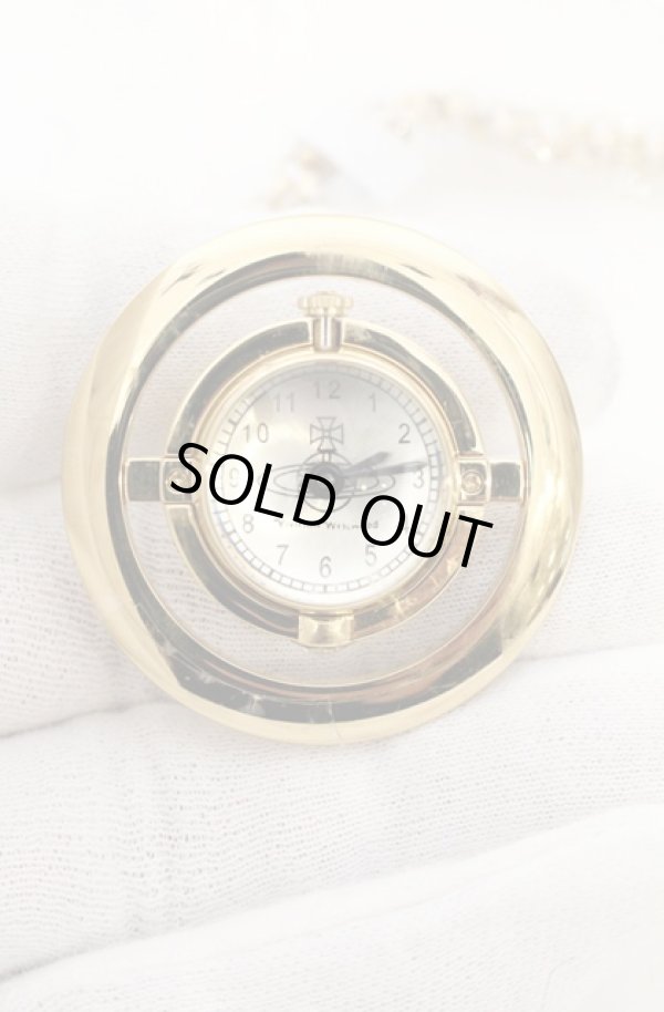 画像4: ヴィヴィアンウエストウッド 中古 / オーブウォッチ ネックレス  ゴールド  O-26-05-03-005-nl-IG-ZH (4)