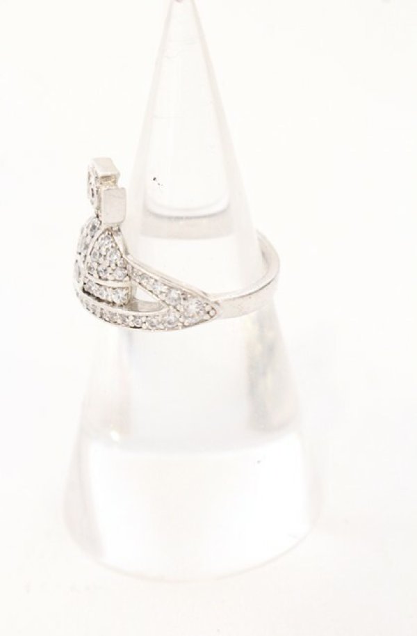 画像2: ヴィヴィアンウエストウッド 中古 / MINI ORB RING（ミニオーブリング） S（約12号） シルバー 925  O-26-05-03-007-rg-IG-OS (2)