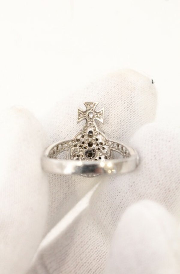 画像3: ヴィヴィアンウエストウッド 中古 / MINI ORB RING（ミニオーブリング） S（約12号） シルバー 925  O-26-05-03-007-rg-IG-OS (3)