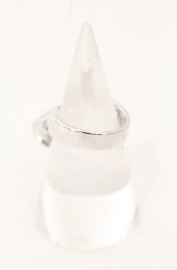 画像2: ヴィヴィアンウエストウッド 中古 / CHARM RING（チャームリング） S（約11号） シルバー×ブラックスフィア  O-26-05-03-009-rg-IG-OS (2)