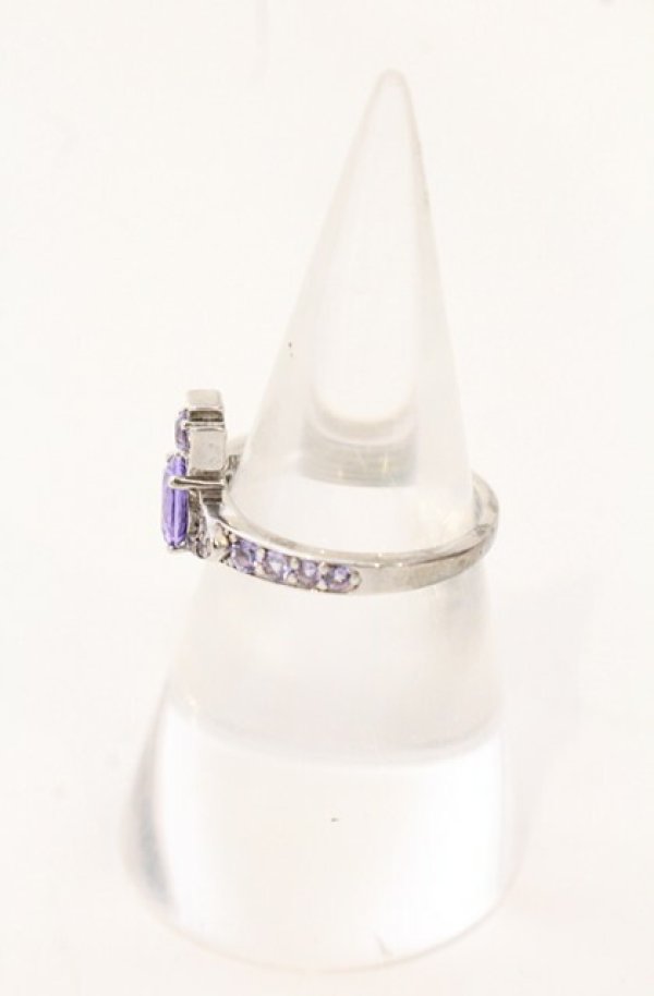 画像2: ヴィヴィアンウエストウッド 中古 / ISMENE RING（イスメネリング） M（約13号） シルバー×パープル  O-26-05-03-010-rg-IG-OS (2)