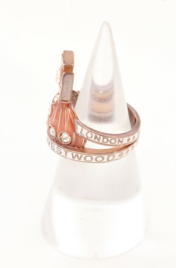 画像2: ヴィヴィアンウエストウッド 中古 / Regina Ring（レジーナリング） S（約11号） ピンクゴールド  O-26-05-03-012-rg-IG-OS (2)