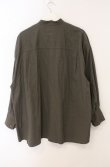 画像6: ヴィヴィアンウエストウッド 中古 / スタンドカラータックワイドシャツ 00 カーキ  O-26-05-10-015-bl-YM-OS (6)
