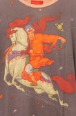画像2: ヴィヴィアンウエストウッド 中古 / 童話プリントカットワンピース M ピンクｘネイビー  O-26-05-10-019-op-YM-OS (2)