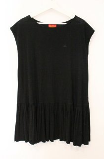 ヴィヴィアンウエストウッド ノースリーブ スウェット 変形ワンピース 黒 M Vivienne Westwood - 極美品♡ヴィヴィアンウエストウッド 変形