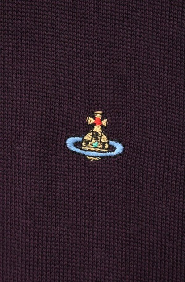 画像2: ヴィヴィアンウエストウッド 中古 / カラーオーブ刺繍ニットソー M パープル  O-26-05-10-023-to-YM-OS (2)