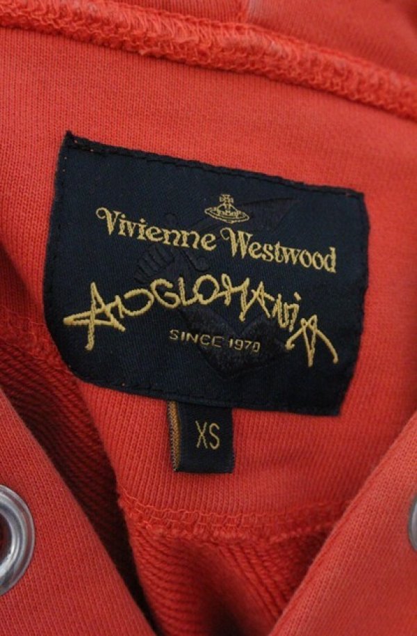 画像6: ANGLOMANIA 中古 / Hooded Pullover Sweatshirt（フーデッドプルオーバースウェットシャツ）パーカー XS オレンジ  O-26-05-10-025-to-YM-OS (6)
