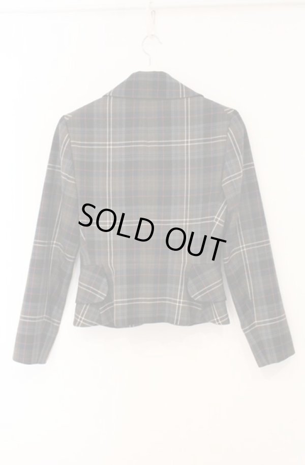 画像5: ヴィヴィアンウエストウッド 中古 / 24AW TARTAN CHECKラブジャケット 01 ブラウン  O-26-05-10-003-jc-IG-OS (5)