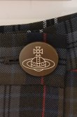 画像2: ヴィヴィアンウエストウッド 中古 / 24AW　TARTAN CHECK ライディングスカート 01 ブラウン  O-26-05-10-033-sk-IG-OS (2)
