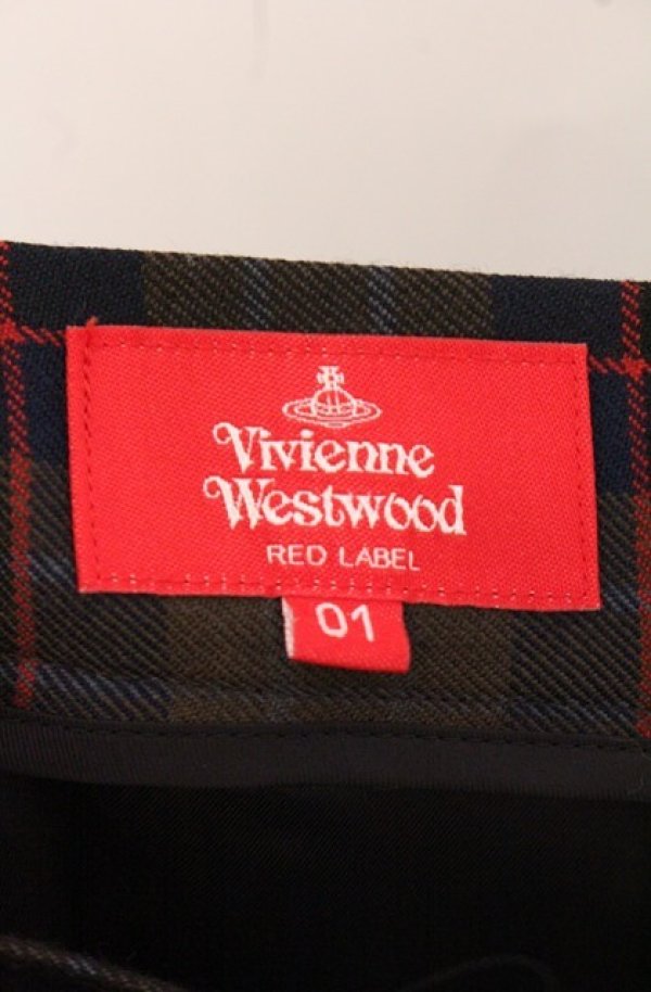 画像6: ヴィヴィアンウエストウッド 中古 / 24AW　TARTAN CHECK ライディングスカート 01 ブラウン  O-26-05-10-033-sk-IG-OS (6)