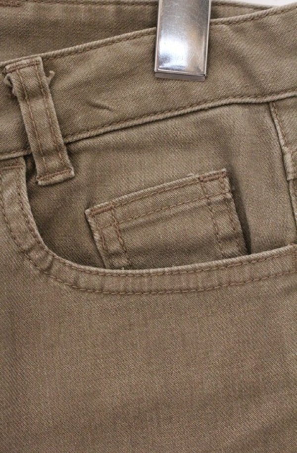 画像4: ヴィヴィアンウエストウッド 中古 / シューカットデニムパンツ 2 オリーブ  O-26-05-10-040-pa-YM-OS (4)