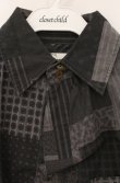 画像2: ヴィヴィアンウエストウッド MAN 中古 / パッチワーク風ロングシャツ 46 グレー  O-26-05-10-047-bl-YM-OS (2)