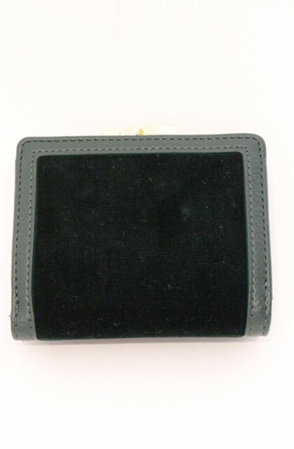 画像3: ヴィヴィアンウエストウッド 中古 / EMBROIDERED ORB SMALL 口金 折リタタミ財布  グリーン  O-26-05-10-050-wa-YM-OS (3)
