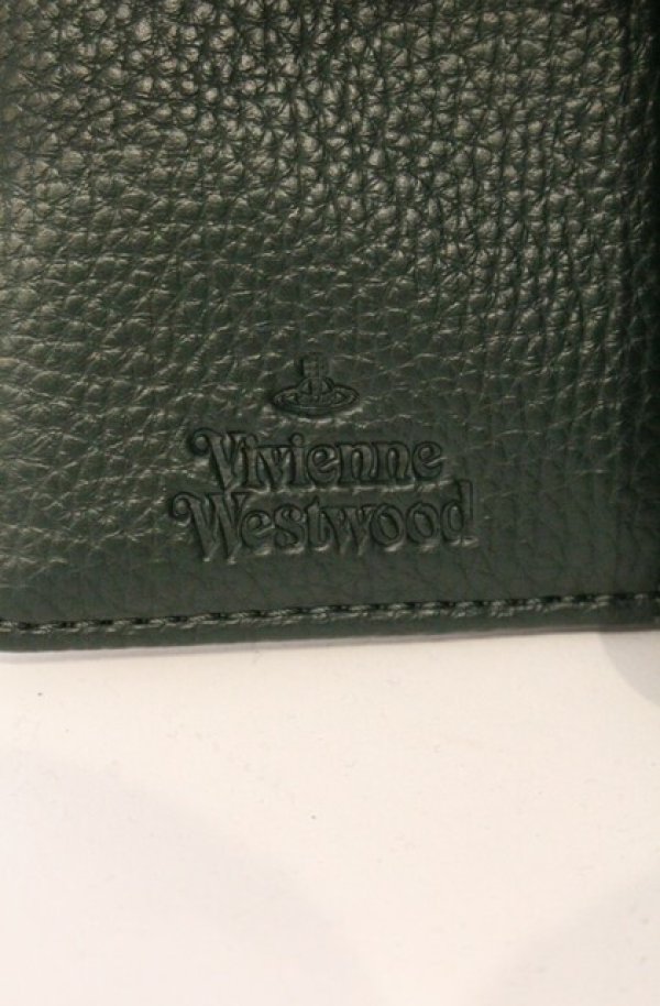 画像5: ヴィヴィアンウエストウッド 中古 / EMBROIDERED ORB SMALL 口金 折リタタミ財布  グリーン  O-26-05-10-050-wa-YM-OS (5)