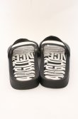 画像5: ヴィヴィアンウエストウッド×Melissa 中古 / BEACH SLIDE AD ORBサンダル JPN24cm ブラック×ホワイト  O-26-05-10-058-sh-IG-OS (5)