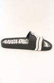 画像6: ヴィヴィアンウエストウッド×Melissa 中古 / BEACH SLIDE AD ORBサンダル JPN24cm ブラック×ホワイト  O-26-05-10-058-sh-IG-OS (6)