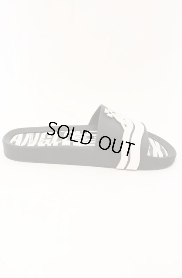 画像6: ヴィヴィアンウエストウッド×Melissa 中古 / BEACH SLIDE AD ORBサンダル JPN24cm ブラック×ホワイト  O-26-05-10-058-sh-IG-OS (6)