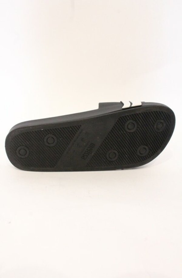 画像8: ヴィヴィアンウエストウッド×Melissa 中古 / BEACH SLIDE AD ORBサンダル JPN24cm ブラック×ホワイト  O-26-05-10-058-sh-IG-OS (8)