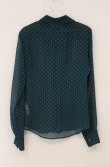 画像4: ヴィヴィアンウエストウッド 中古 / ドビードットブラウス 38 グリーン  O-26-05-10-013-bl-YM-OS (4)