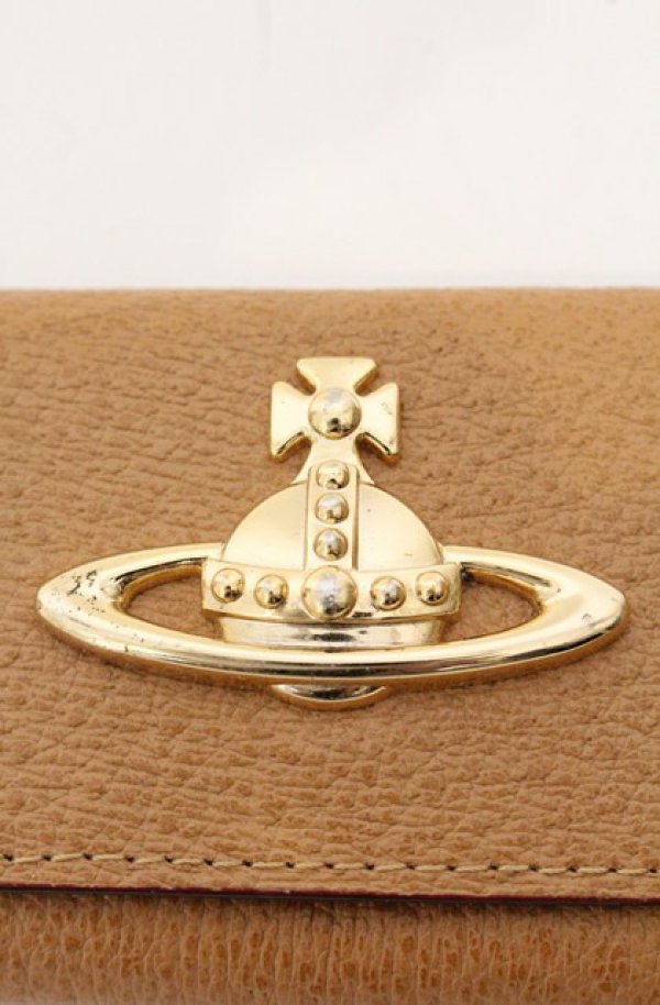 画像2: ヴィヴィアンウエストウッド 中古 / エグゼクティブキーケース  キャメル  O-26-05-17-022-gd-IG-OS (2)