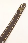画像7: ヴィヴィアンウエストウッド 中古 / オーバルバックルスタッズベルト メンズS規格 ブラウンｘシルバー  O-26-05-17-024-gd-YM-OS (7)