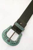画像2: ヴィヴィアンウエストウッド 中古 / ヴィンテージバックルベルト  ブラックｘグリーン  O-26-05-17-025-gd-YM-OS (2)
