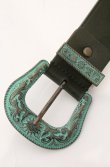 画像3: ヴィヴィアンウエストウッド 中古 / ヴィンテージバックルベルト  ブラックｘグリーン  O-26-05-17-025-gd-YM-OS (3)
